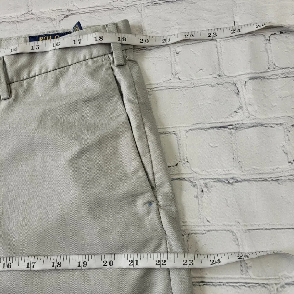 ✅ Polo Ralph Lauren men’s gray lightweight stretch straight leg pants size 38